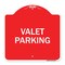 Signmission Designer Series Sign-Valet Parking, Red & White Aluminum Sign, 18" x 18", RW-1818-22748 A-DES-RW-1818-22748 - alternate 1